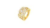22k Yellow Cubic Zirconia Cocktail Rings in size 7 and total gold weight of 6.19g